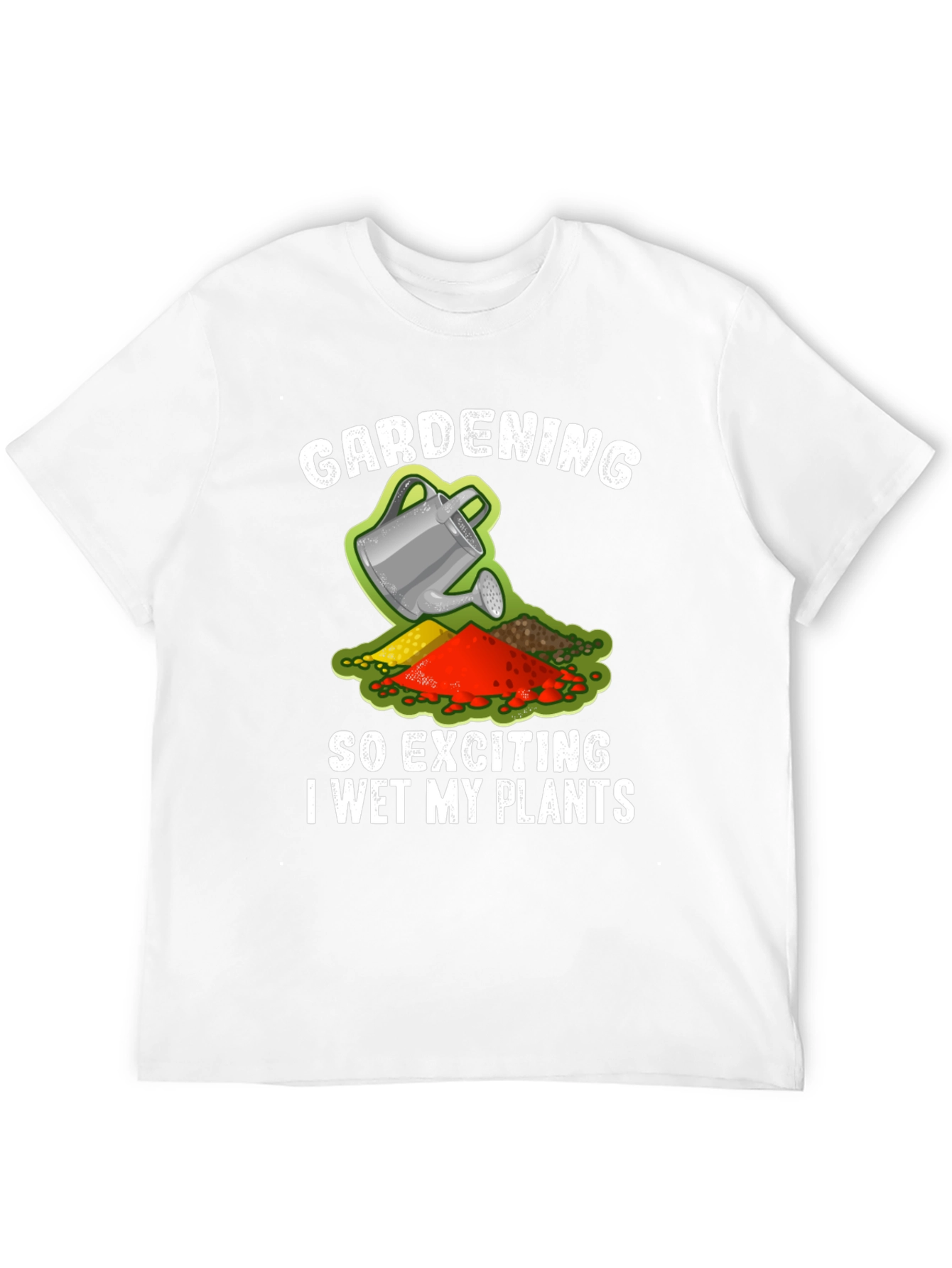 Black Gardening Humor T-Shirt - I Wet My Plants Funny view 12