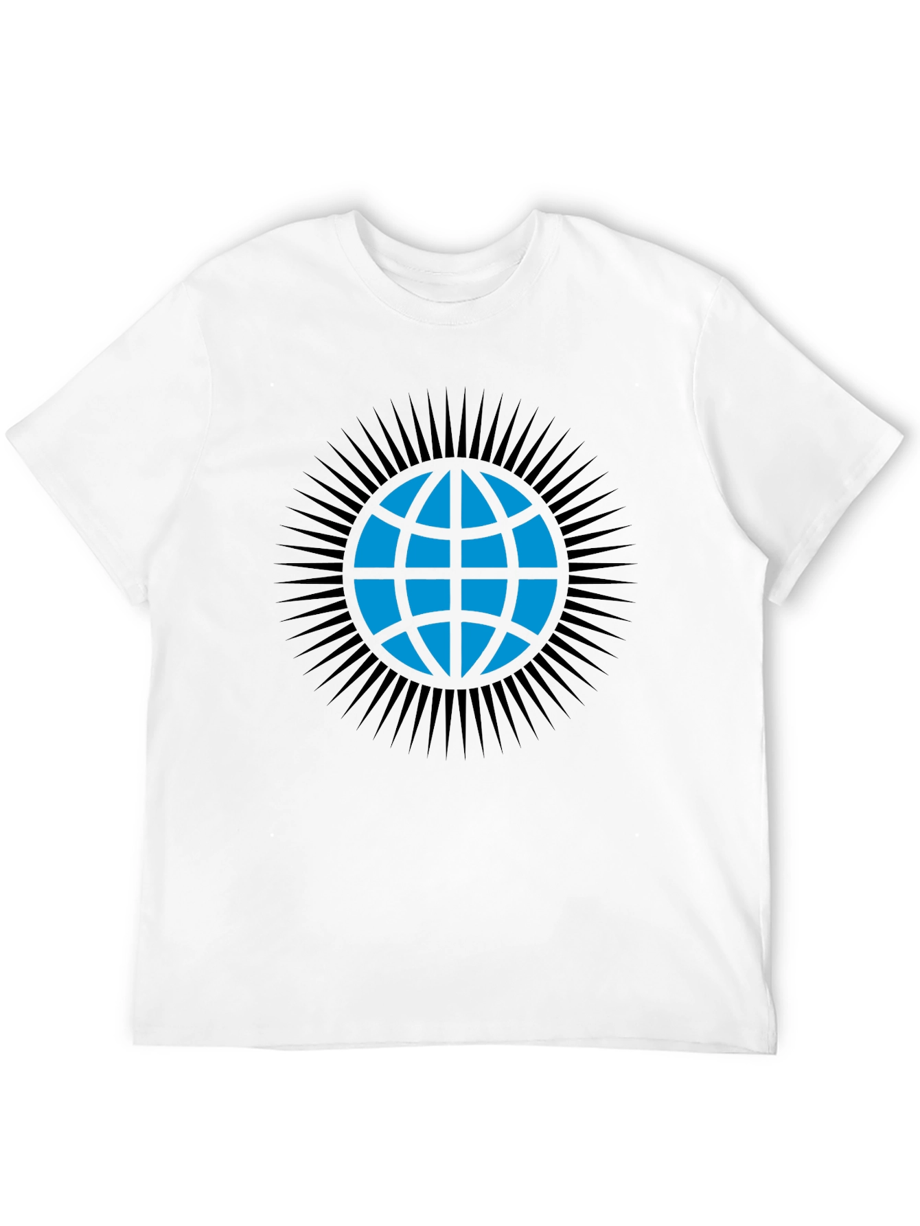 Black Globe Graphic T-Shirt - Modern Black Tee view 12