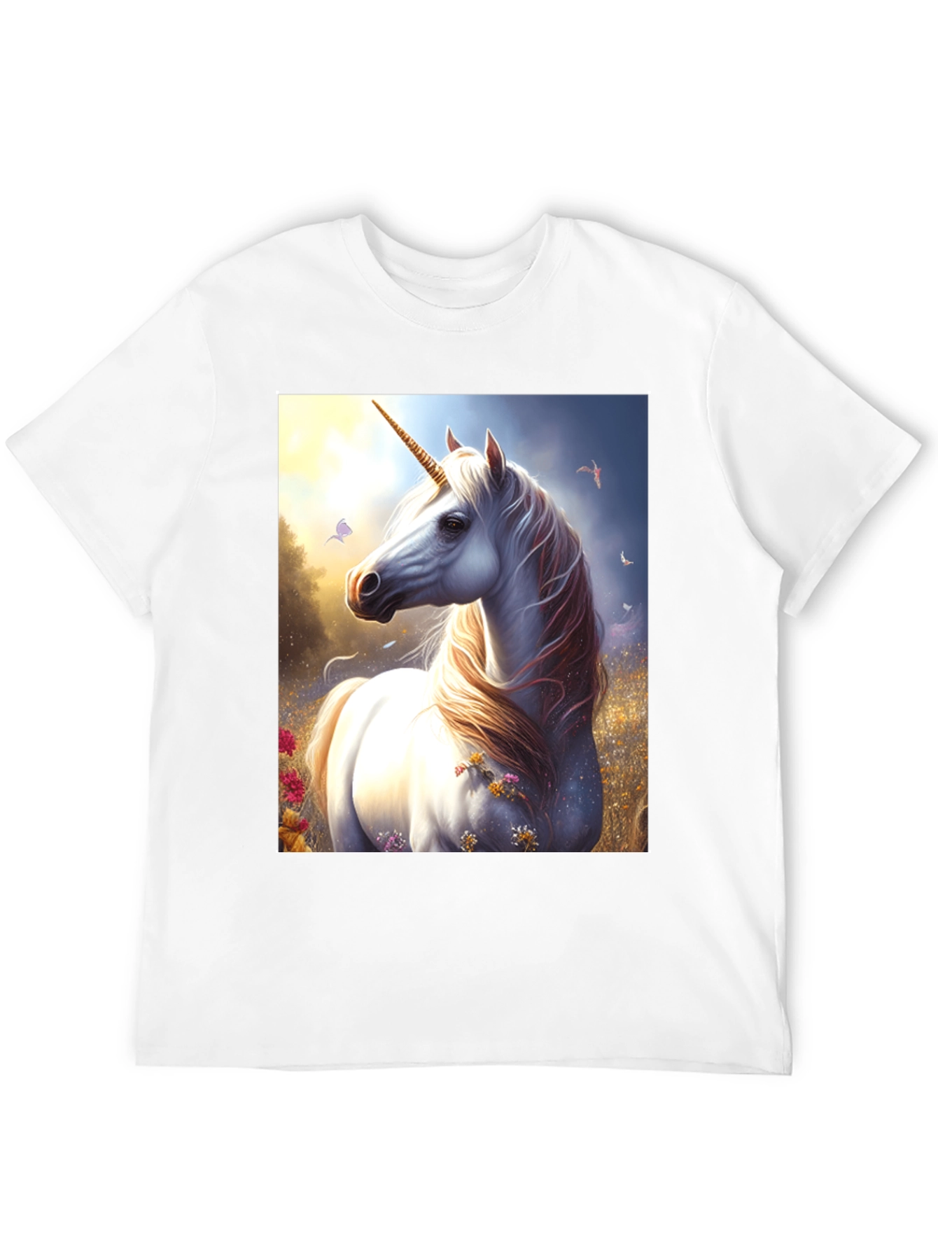 Black Unicorn Graphic Tee - Fantasy Black T-Shirt view 12