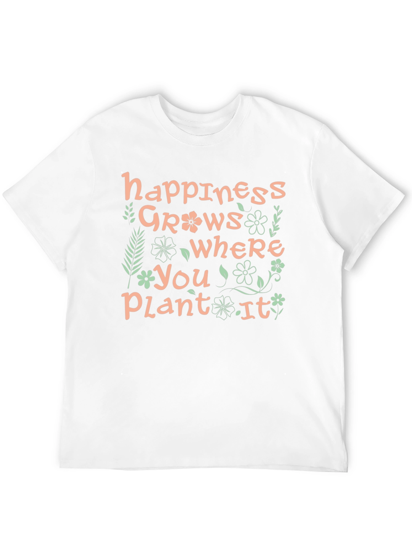 Black Happiness Grows T-Shirt view 12