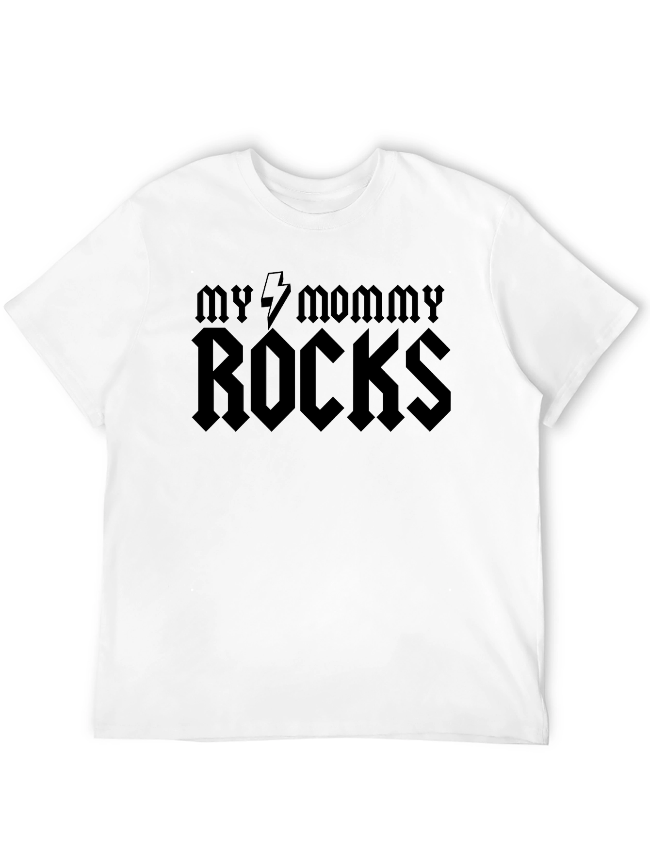 Black My Mommy Rocks T-Shirt - Black view 12
