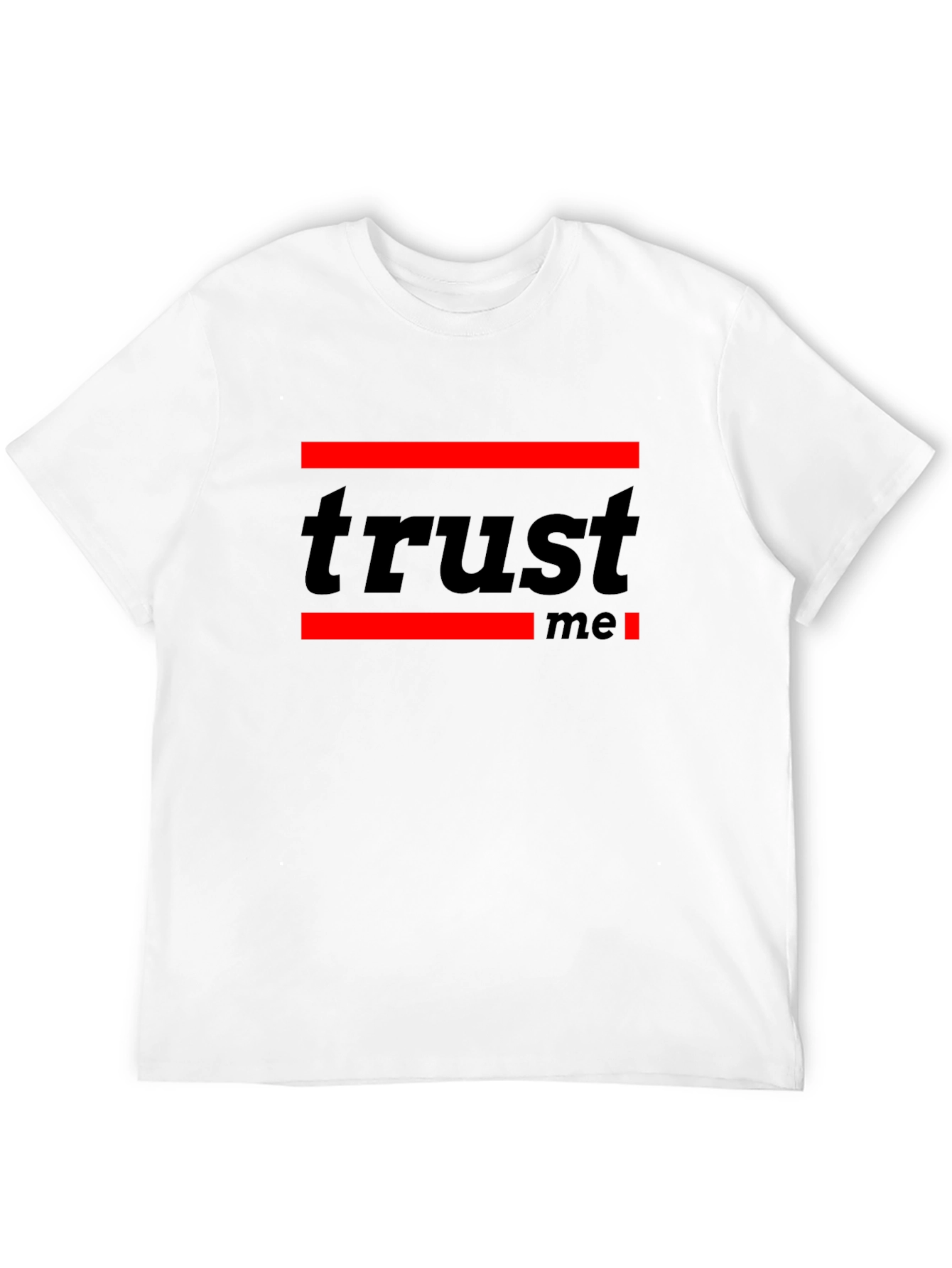 Black Trust Me Graphic T-Shirt - Trendy Black Tee view 12