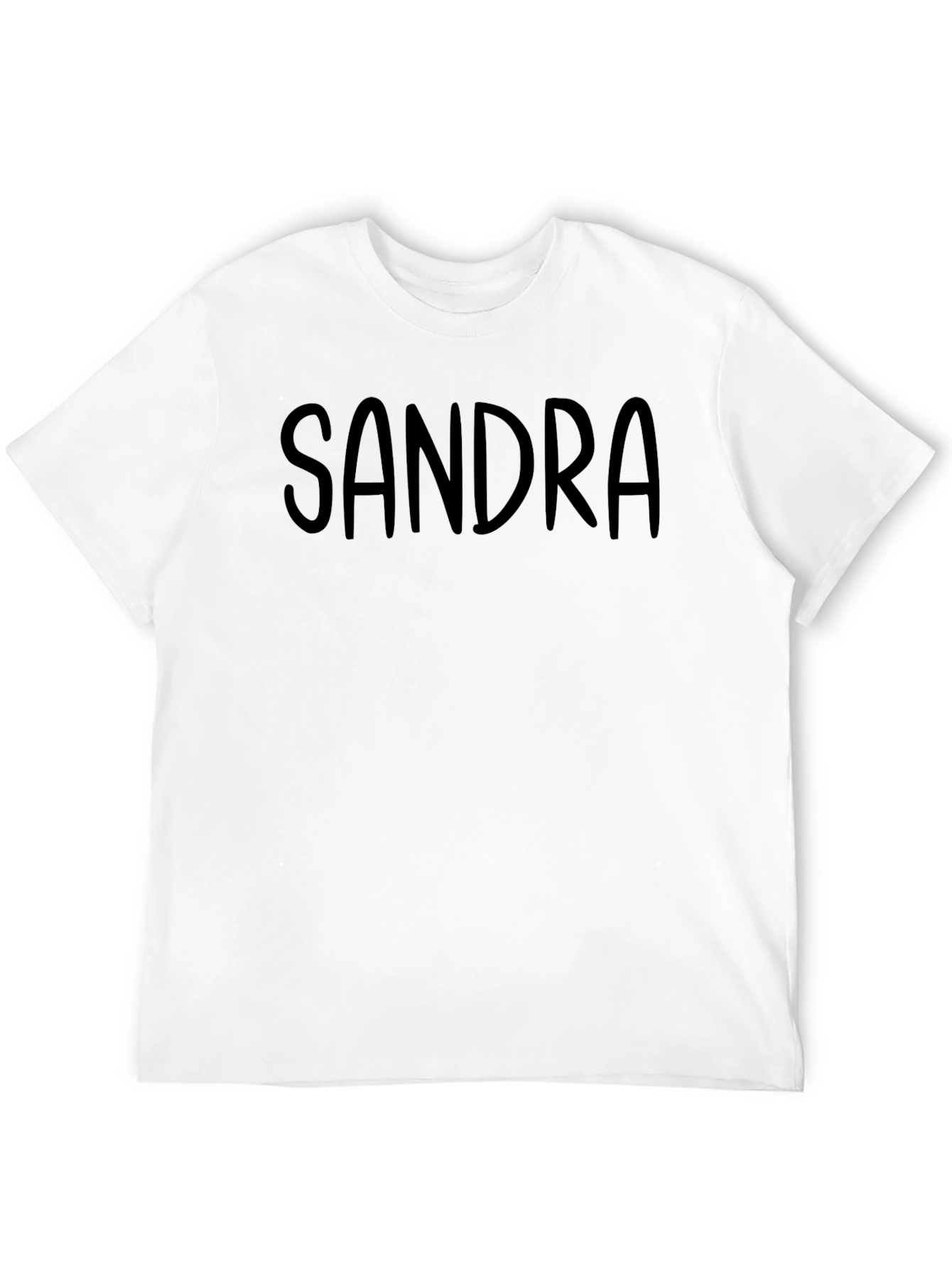 Black Sandra Custom Name T-Shirt view 12