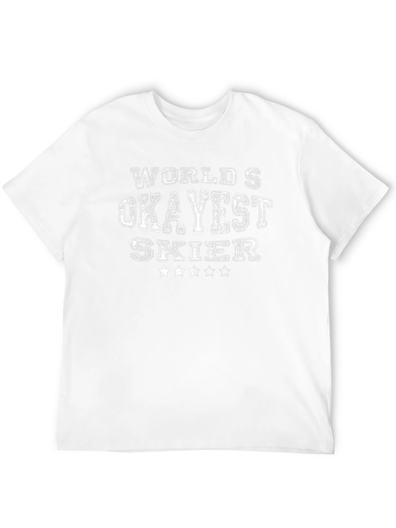 World's Okayest Skier Graphic Tee - Funny Ski Shirt - 12