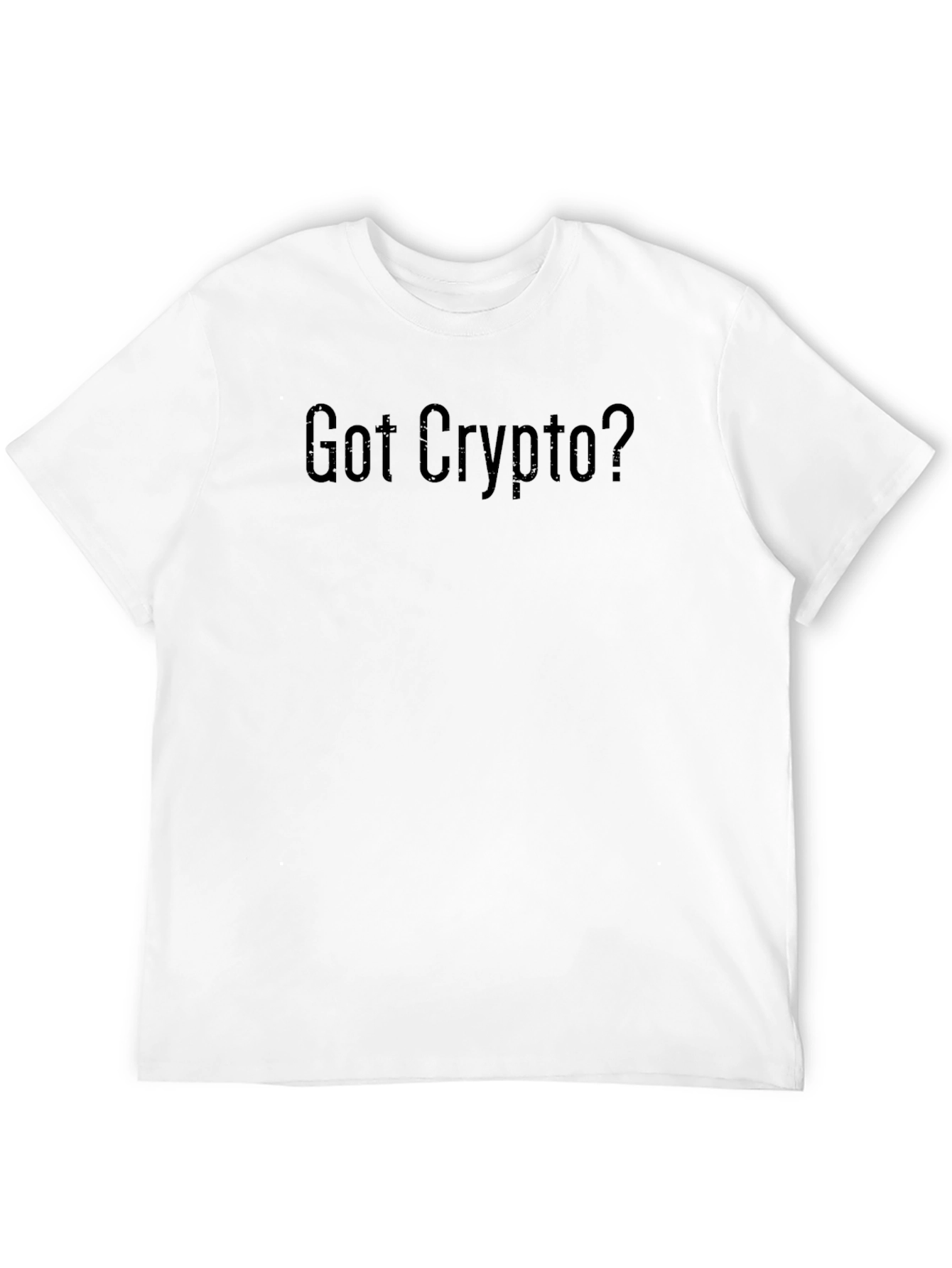 Black Got Crypto? Black Cotton Graphic Tee view 12