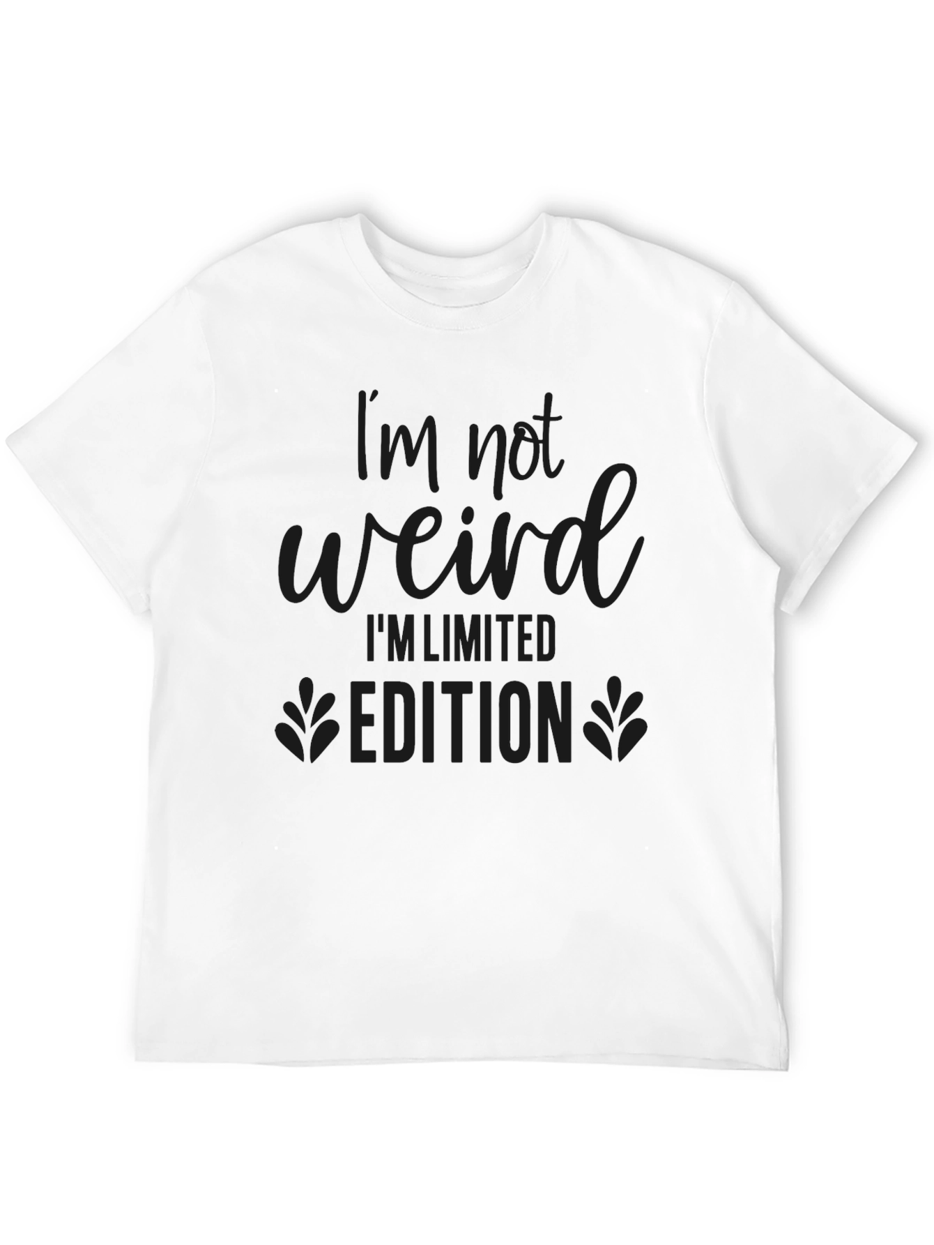 Black I'm Not Weird Limited Edition Black Tee view 12