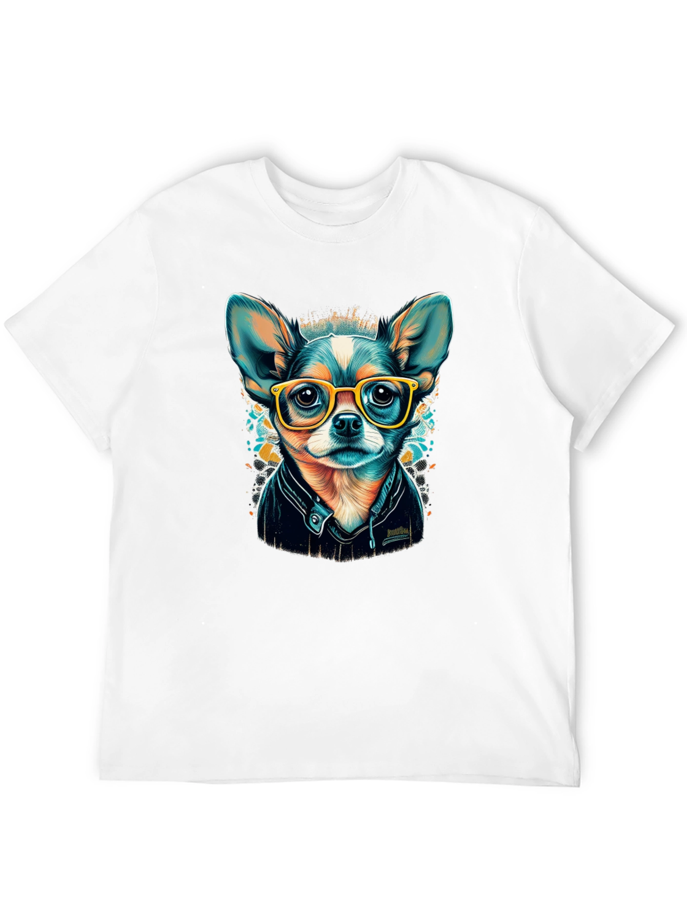 Black Cool Chihuahua T-Shirt view 12