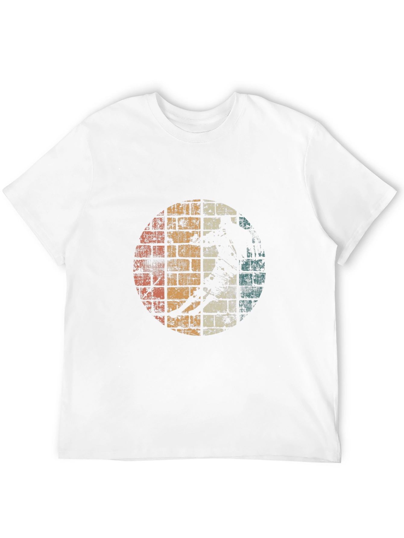 Black Retro Graphic T-Shirt - Distressed Skater Design view 12