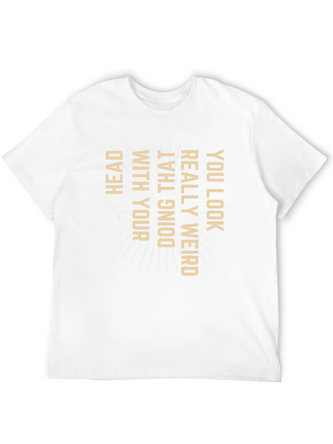 Black Funny Graphic Tee - You Look Weird view 12