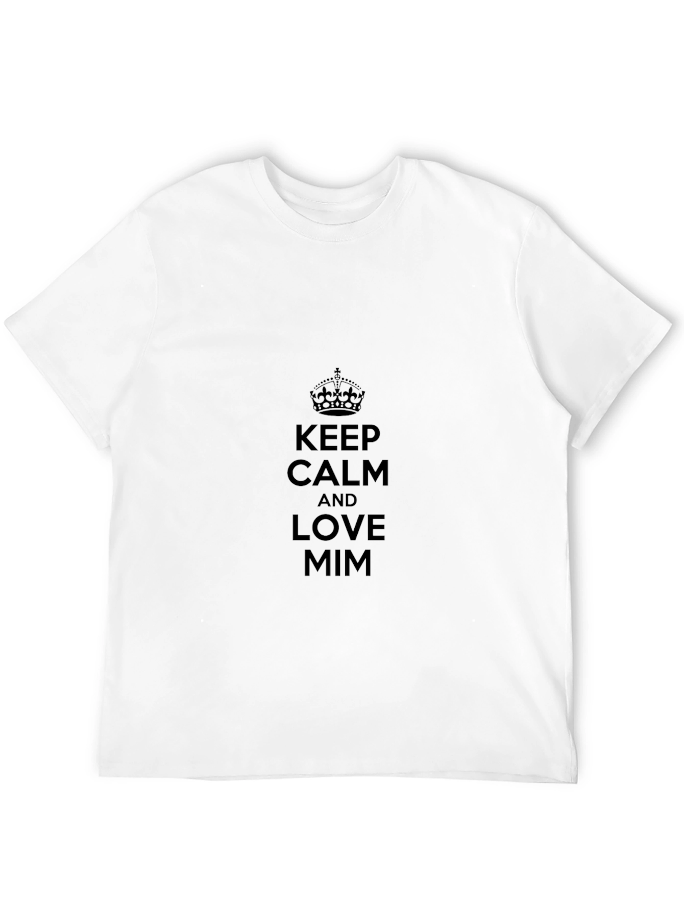Black Keep Calm and Love MIM - Black Tee view 12