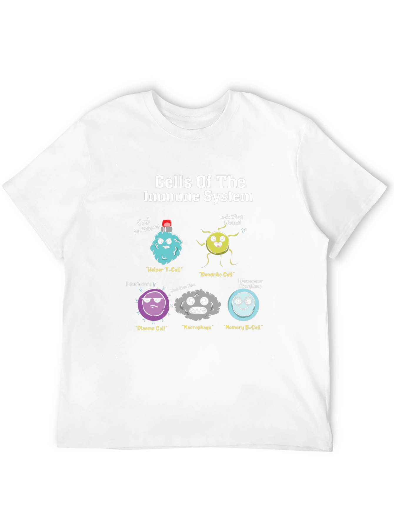 Black Immune System Cells Graphic T-Shirt view 12