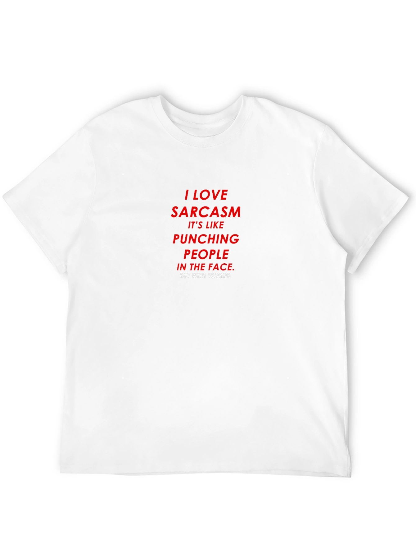 Black I LOVE Sarcasm T-Shirt - Punching People With Words view 12