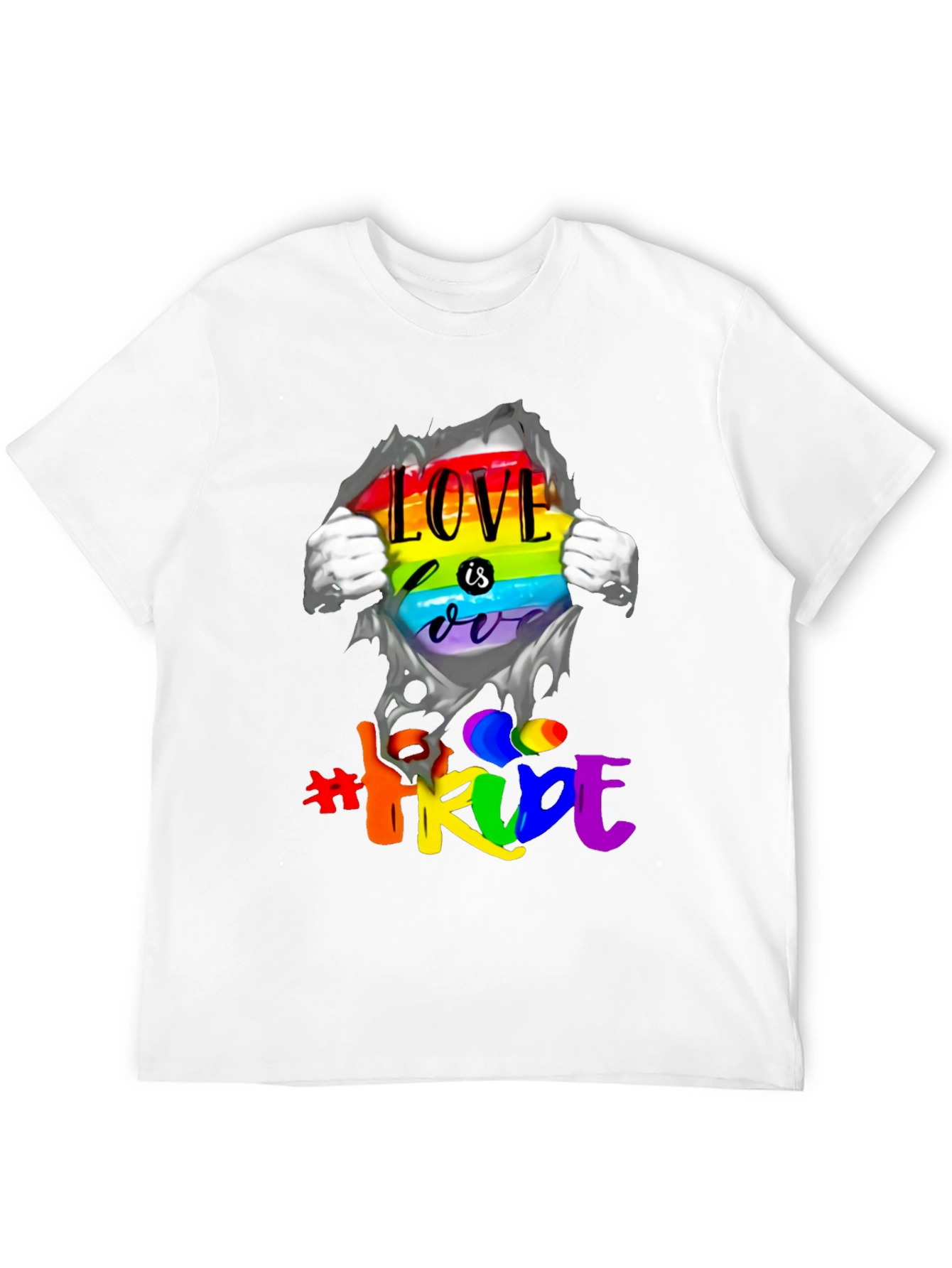 Black Love is Love Rainbow Pride T-Shirt view 12