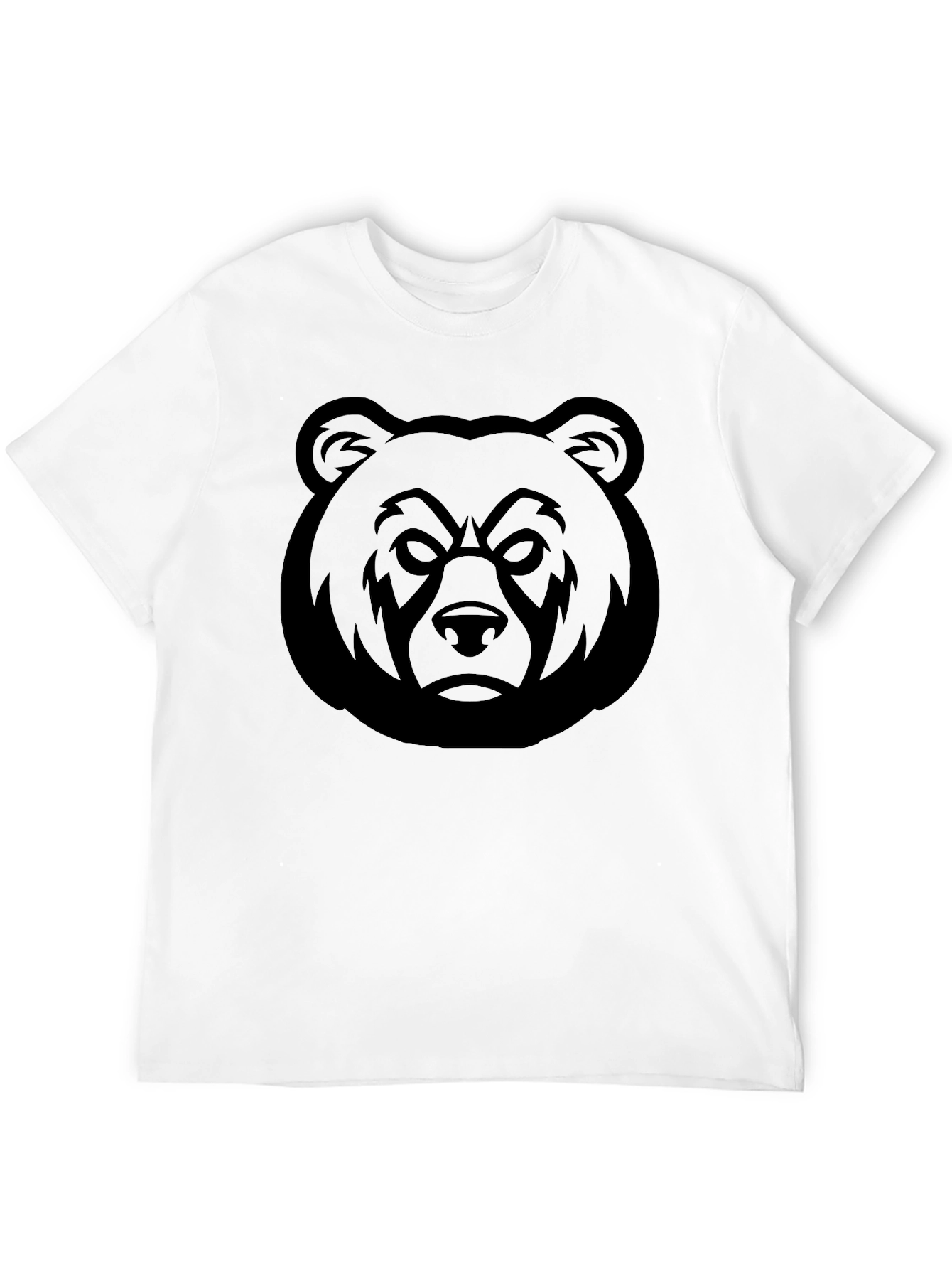 Black Bear Head Graphic T-Shirt - Men's Black Tee view 12