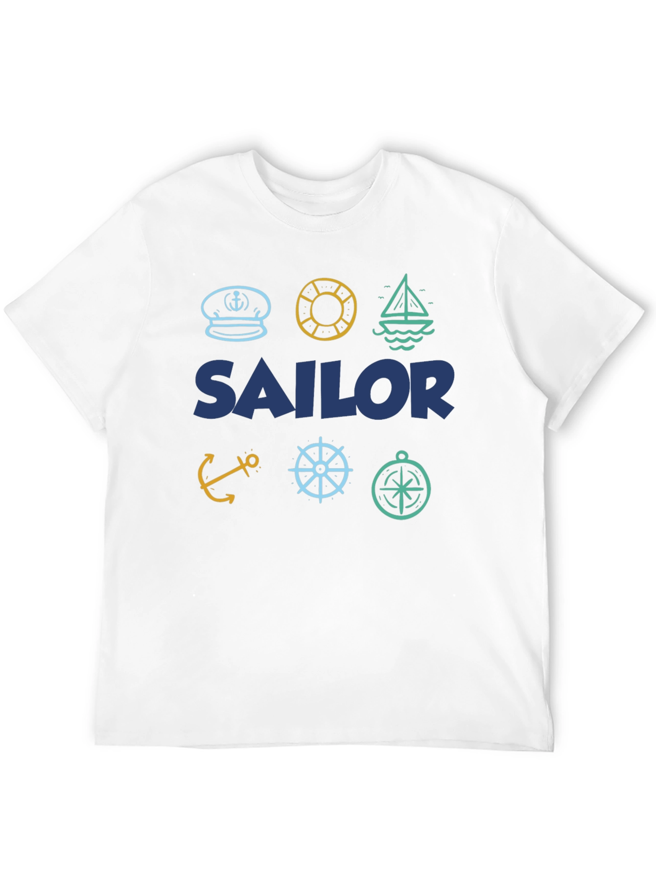 Black Sailor Themed T-Shirt | Nautical Design | Menswear view 12