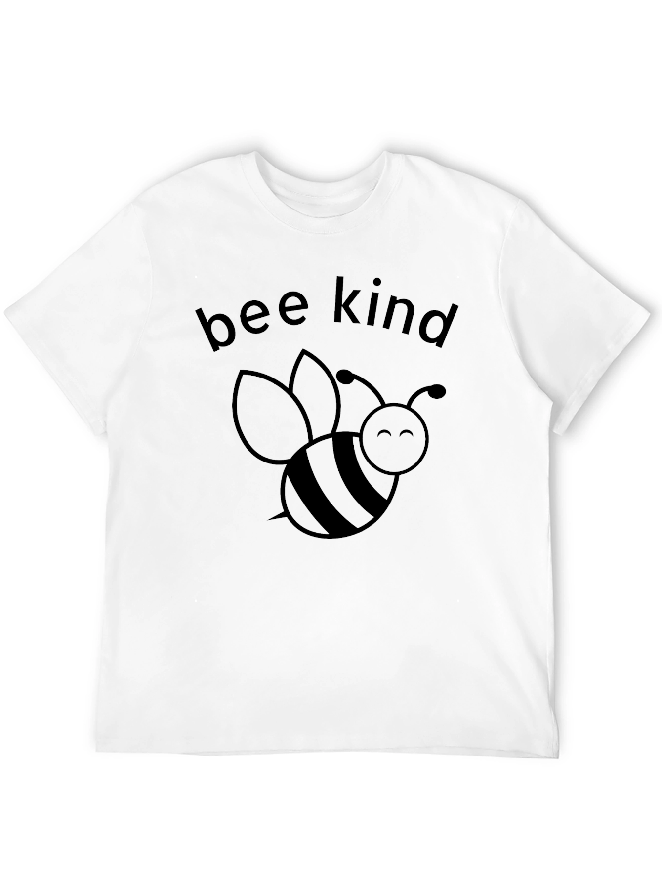 Black Bee Kind Graphic Tee - Black Cotton Comfort view 12