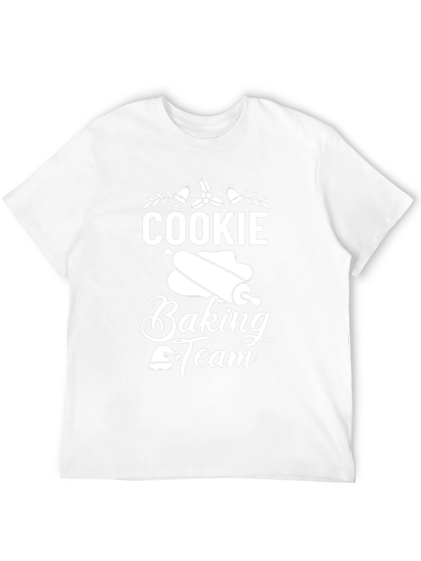 Black Cookie Baking Team Holiday T-Shirt view 12
