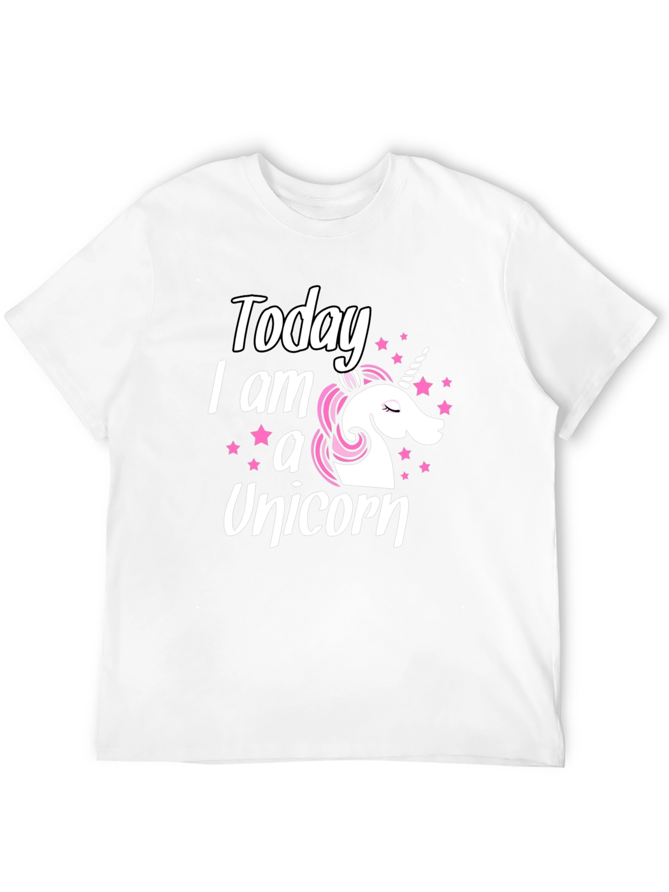 Black Today I am a Unicorn - Black Graphic Tee view 12