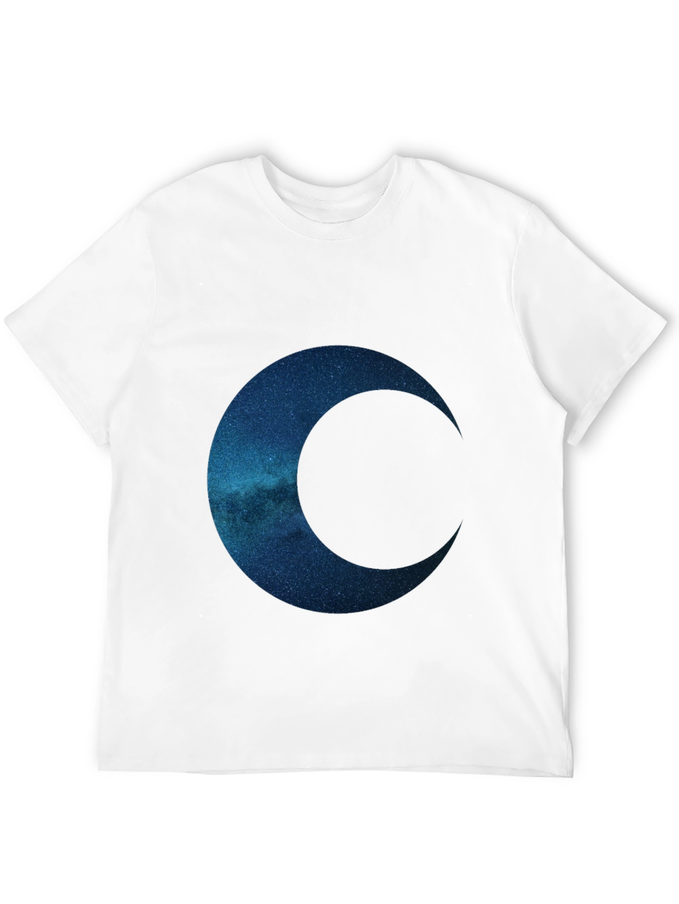 Black Celestial Crescent Graphic Tee - Premium Comfort view 12