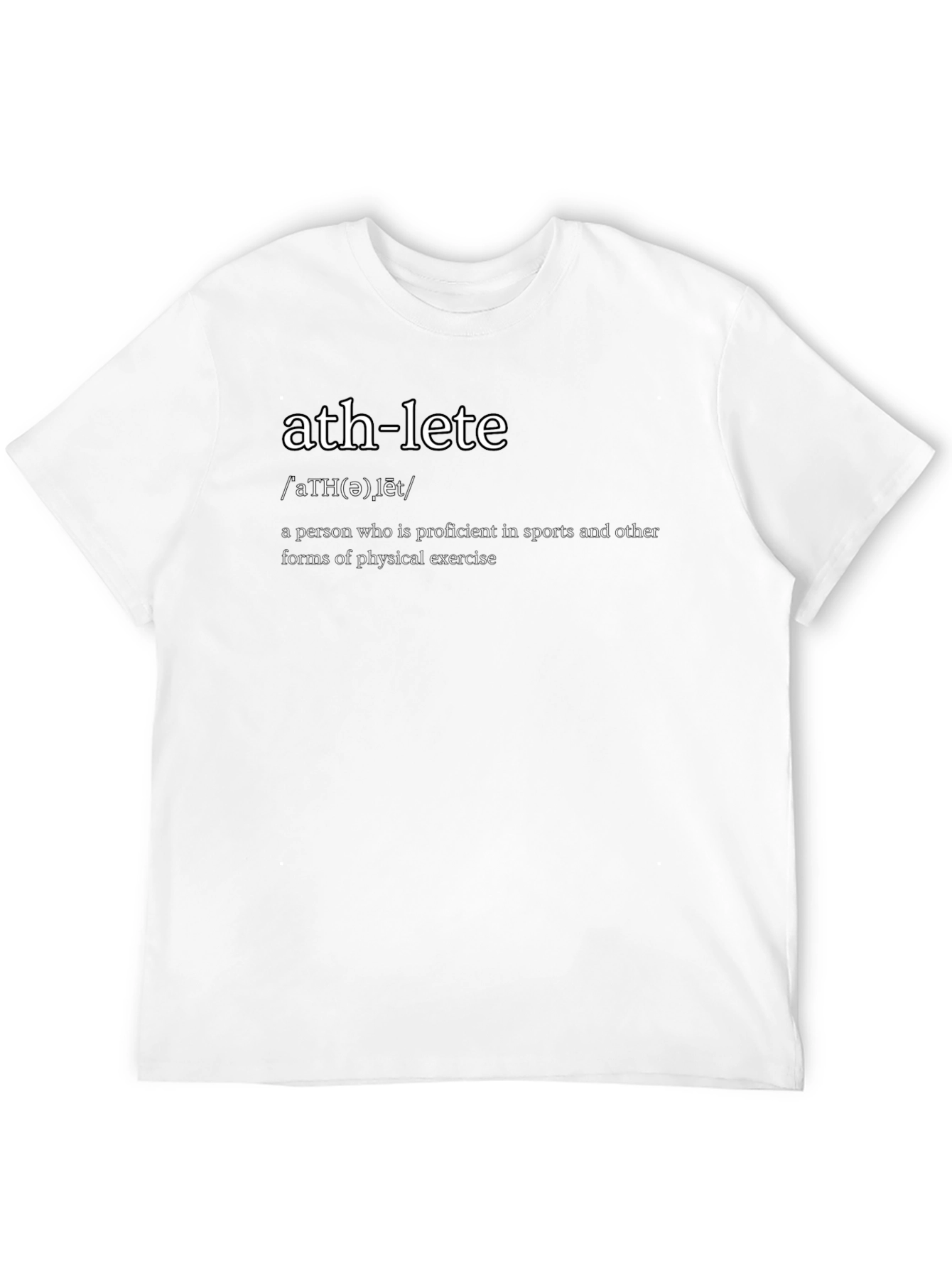 Black Athlete Definition Black T-Shirt view 12
