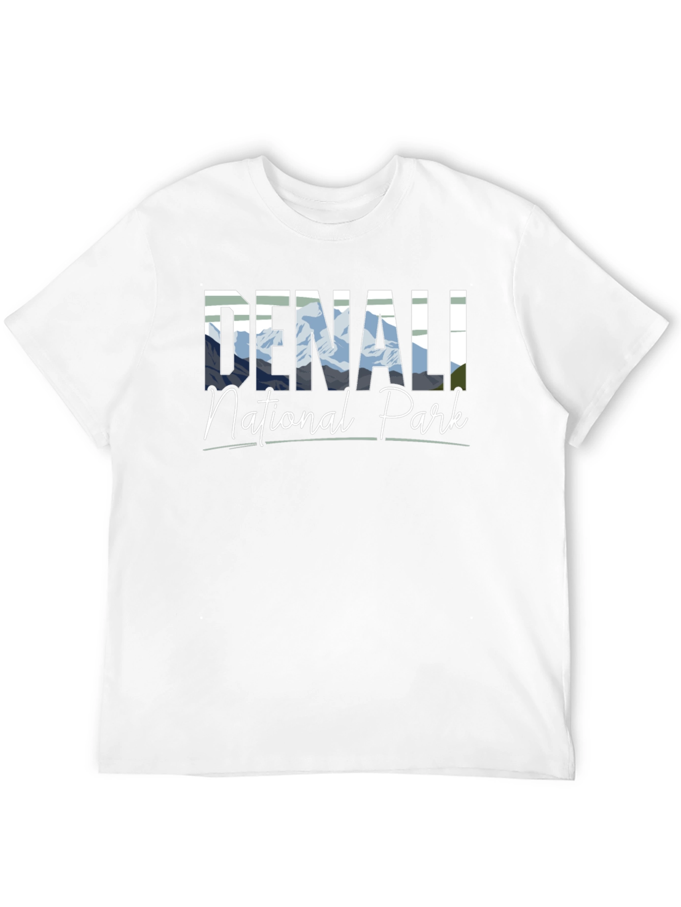 Black Denali National Park Black T-Shirt view 12