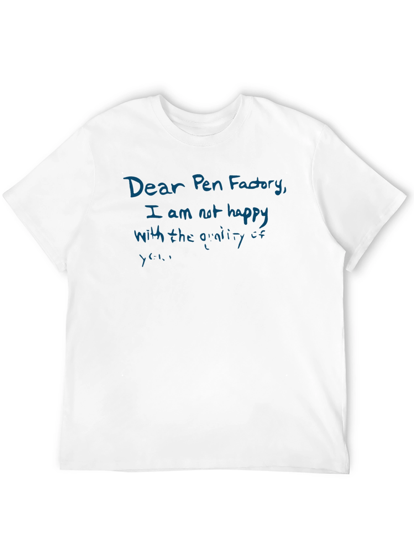 Black Dear Pen Factory Funny Sarcastic T-Shirt view 12