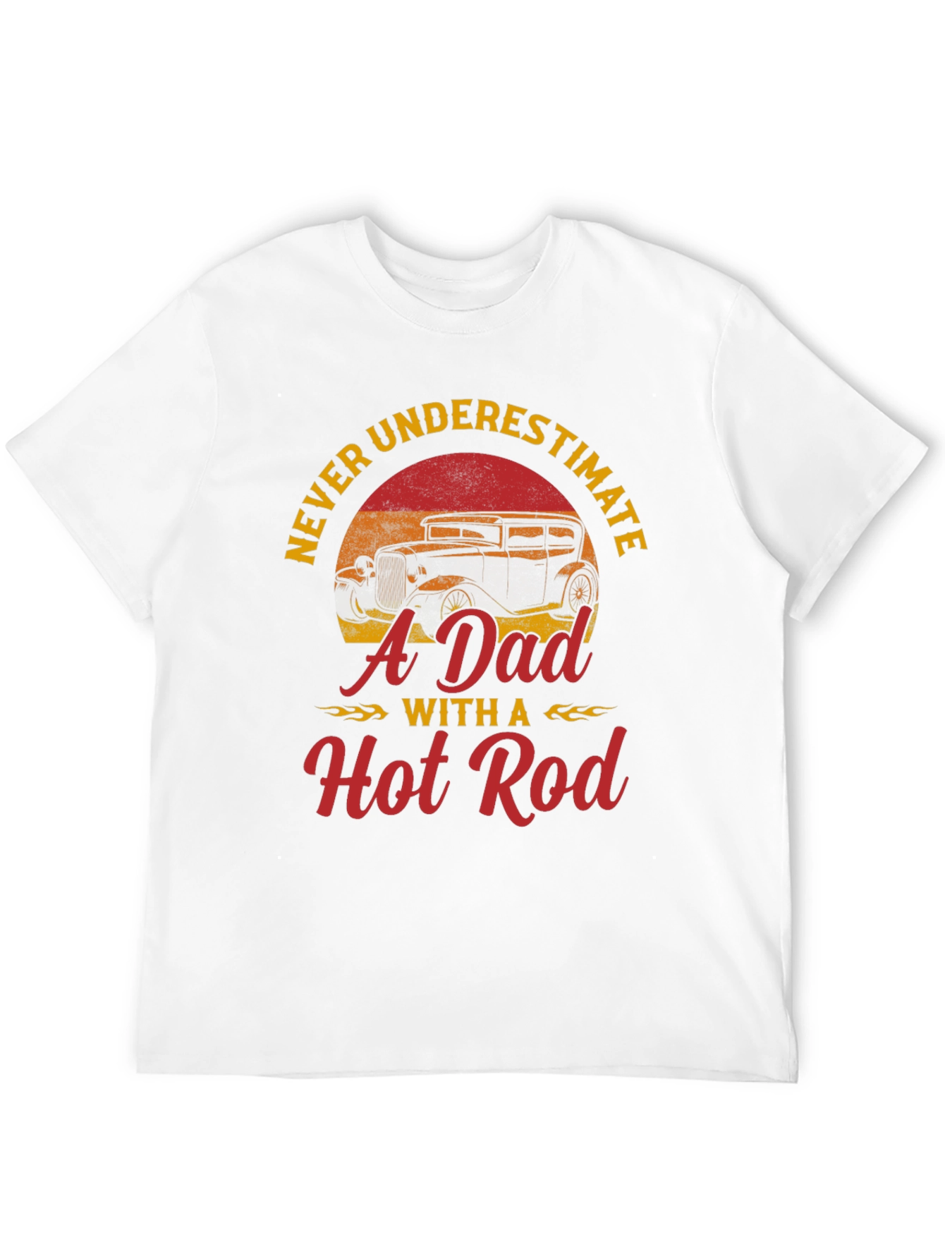 Black Dad Hot Rod T-Shirt - Never Underestimate! view 12
