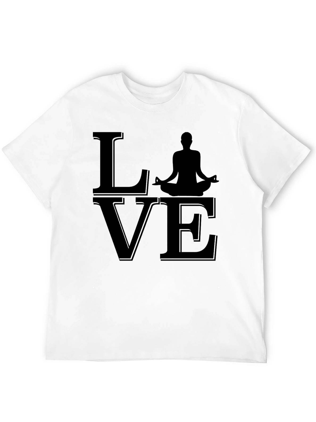 Black Yoga Love T-Shirt view 12