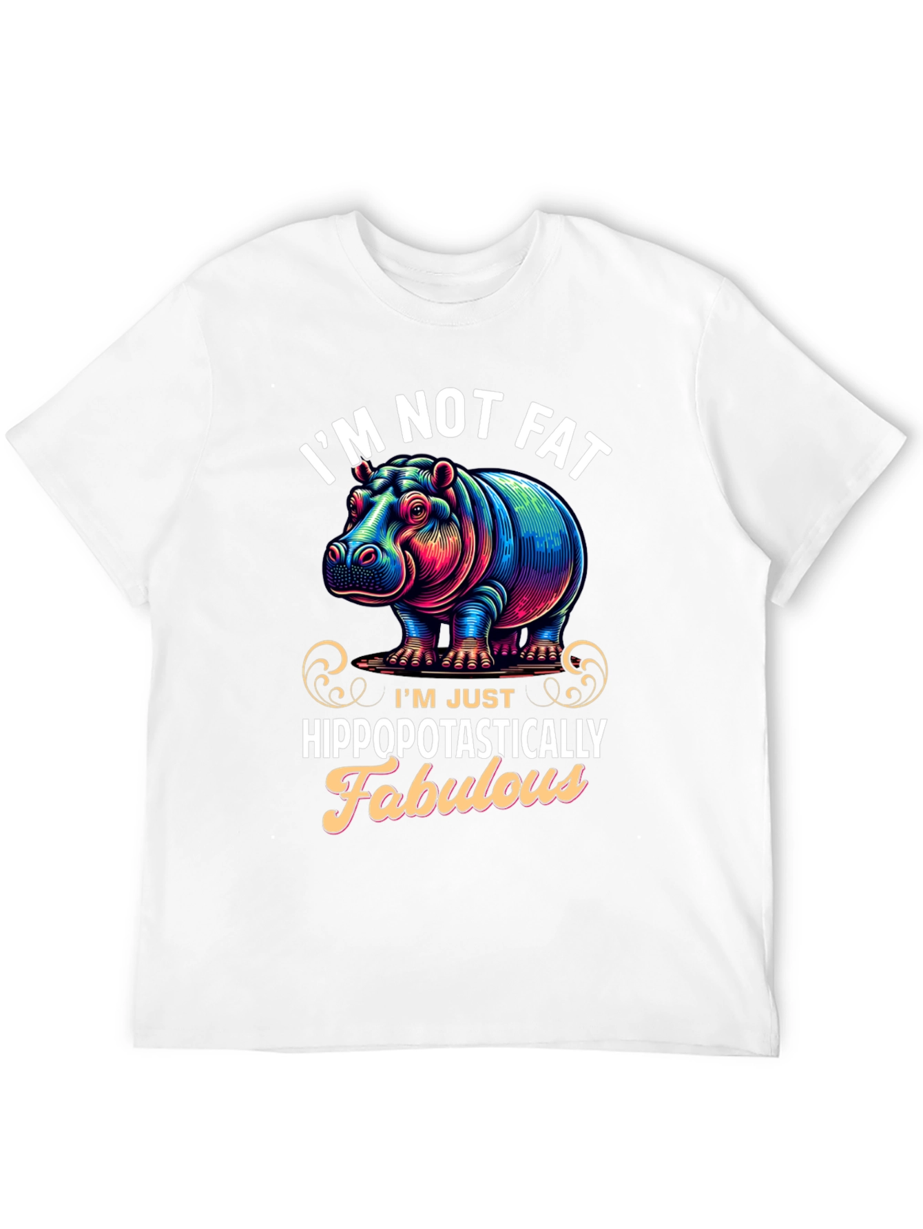 Black Hippo Fabulous Graphic Tee - Trendy Casual Style view 12