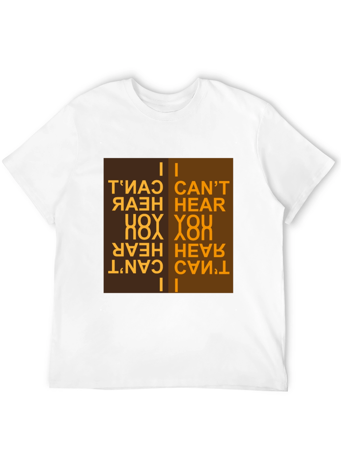 Black I Can't Hear You T-Shirt Novelty Design view 12