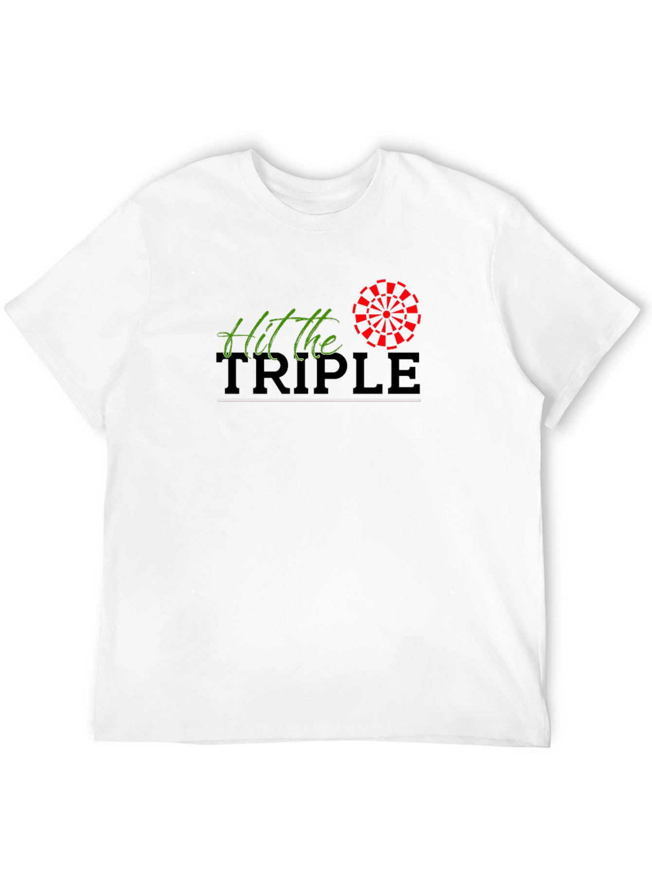 Black Hit the Triple Dartboard T-Shirt view 12