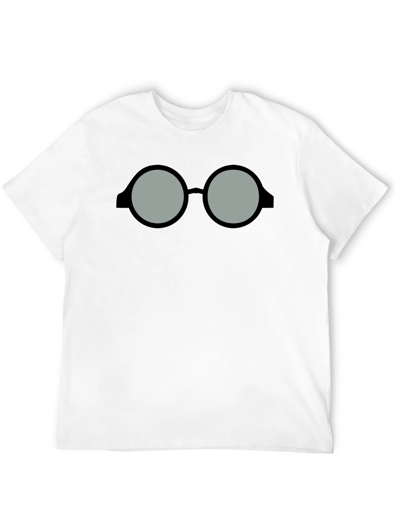 Black Nerdy Glasses Graphic T-Shirt - Classic Style view 12