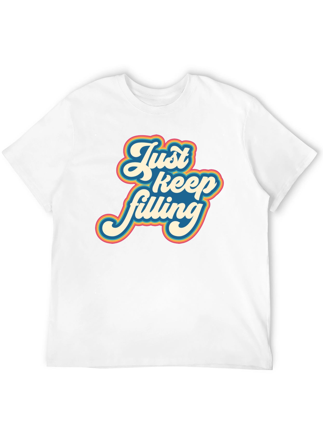 Black Retro 'Just Keep Filling' Graphic T-Shirt view 12