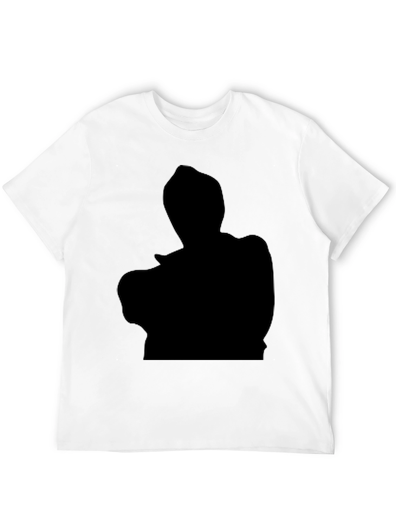 Black Black Silhouette Graphic Tee - Men's Casual T-Shirt view 12