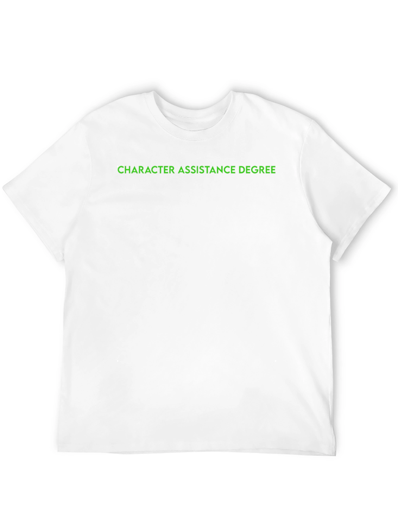 Black Character Assistance Degree Black T-Shirt view 12