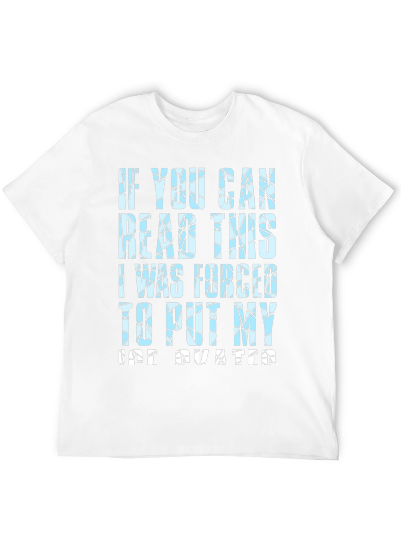 Black Funny Men's Black Graphic Tee - If You Can Read This view 12