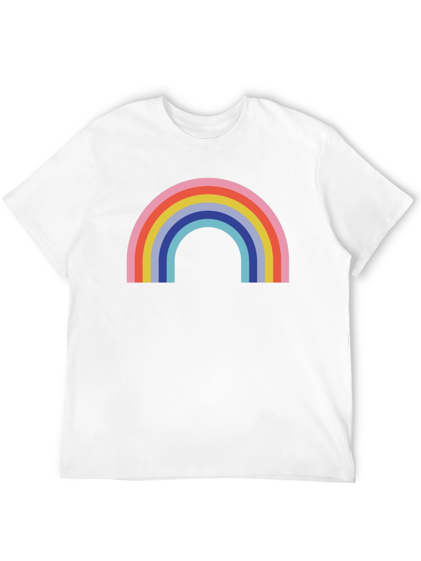 Black Retro Rainbow Graphic Tee - Classic Comfort view 12