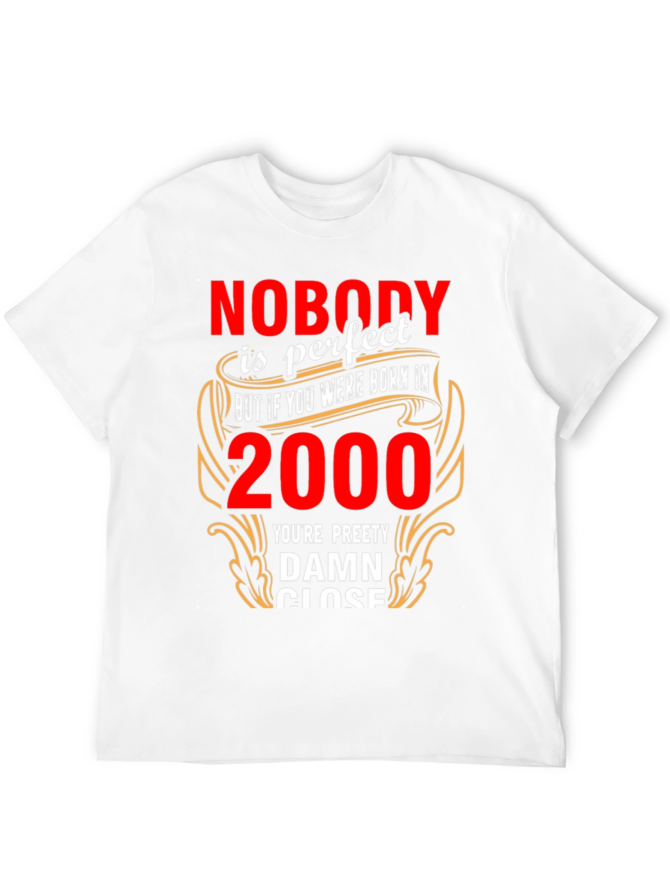 Black Born In 2000 T-Shirt - Pretty Damn Close to Perfect Tee view 12