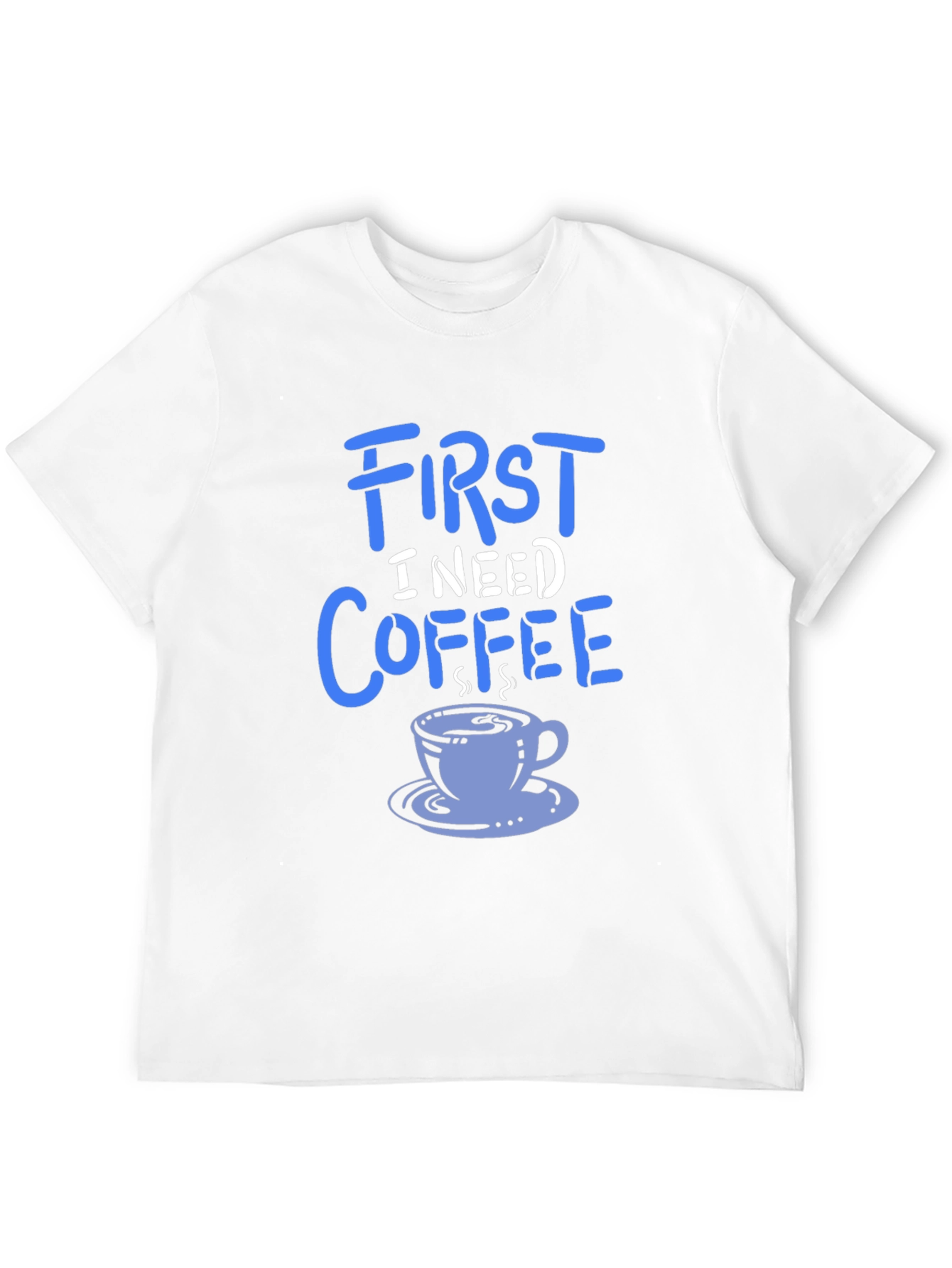 Black First I Need Coffee Graphic Tee - Soft Cotton Blend view 12