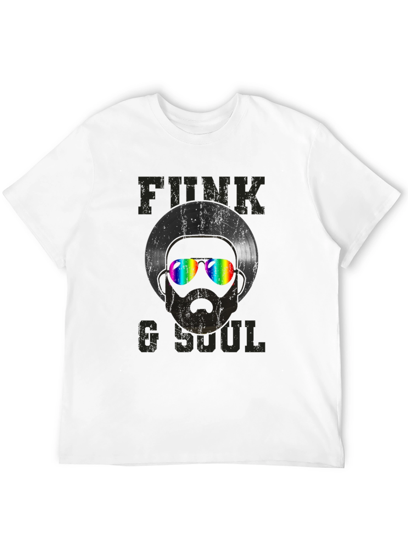 Black Funk & Soul Record Head Graphic Tee view 12
