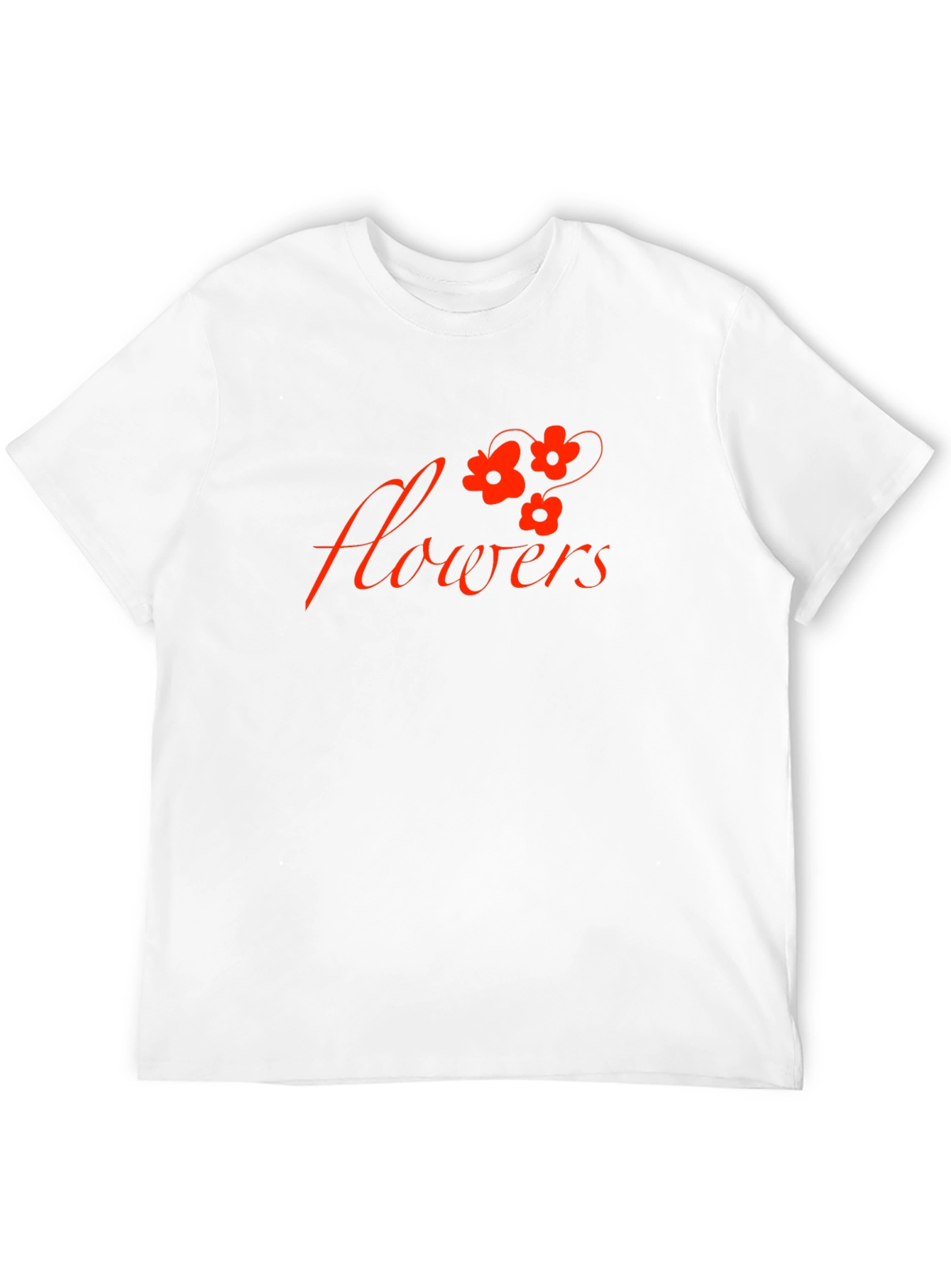 Black Black T-Shirt with 'Flowers' Graphic view 12