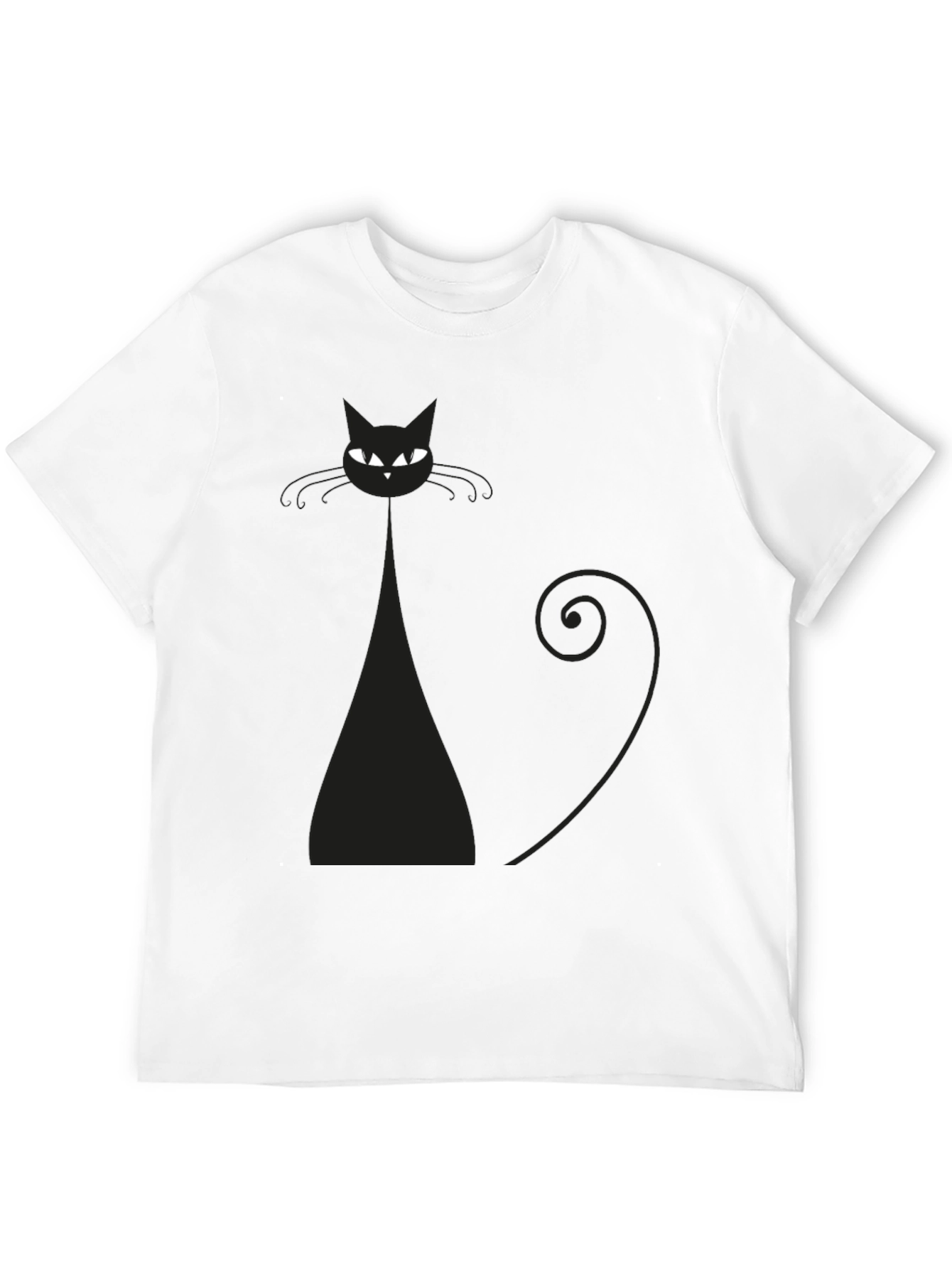 Black Cat Graphic Tee - Stylish Men's T-Shirt - 12