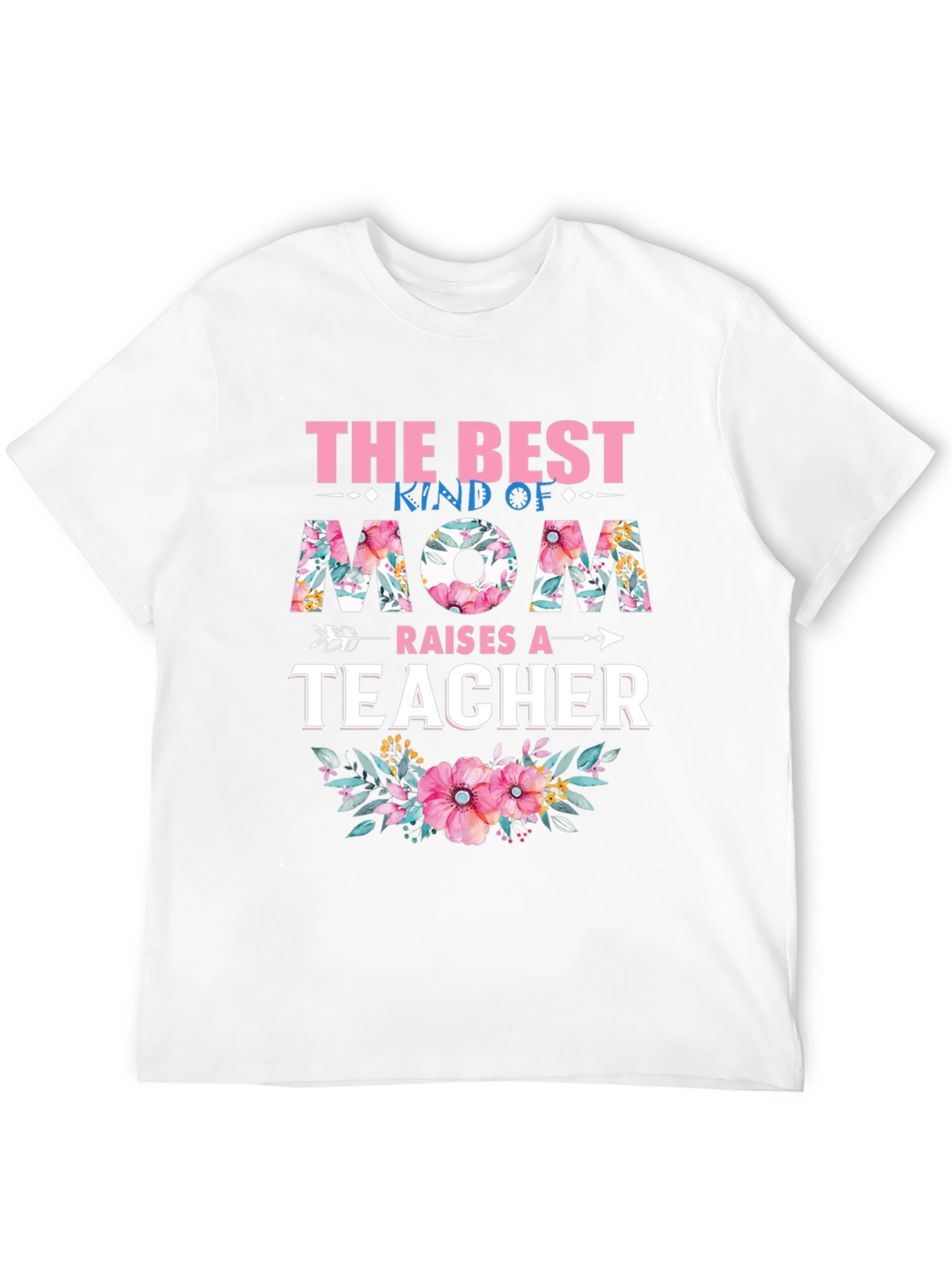 Black Best Kind of Mom Raises a Teacher T-Shirt view 12