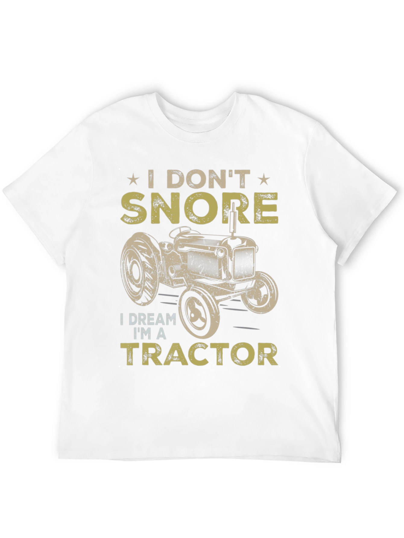 Black I Don't Snore, I Dream I'm A Tractor Graphic Tee view 12