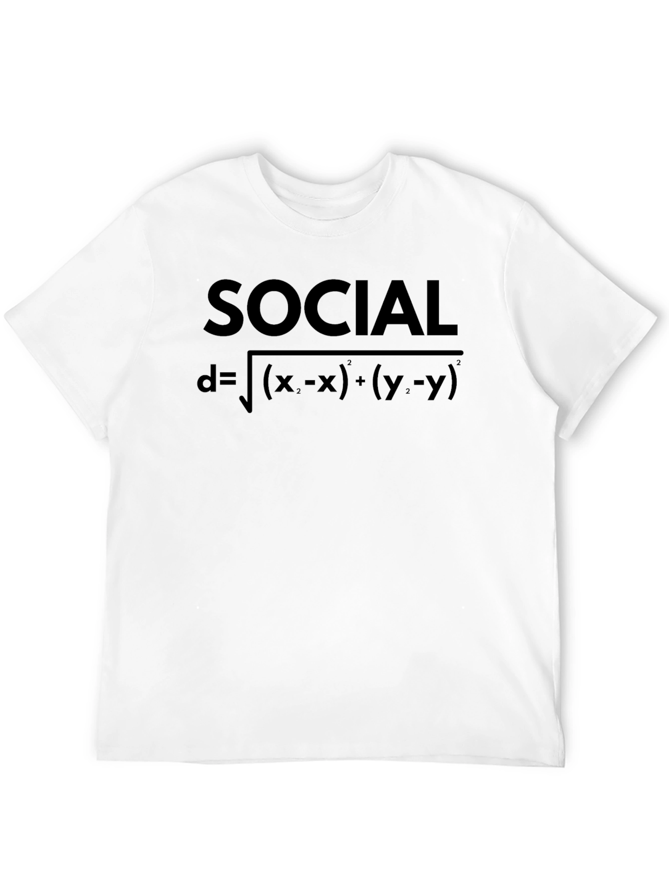 Black Social Distance Formula Graphic Tee - Black view 12