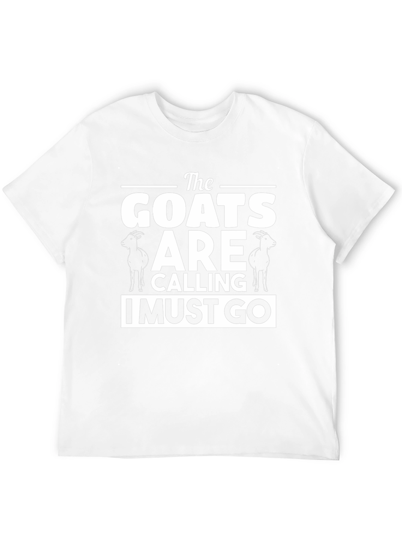 Black The Goats are Calling Men's Black T-Shirt view 12