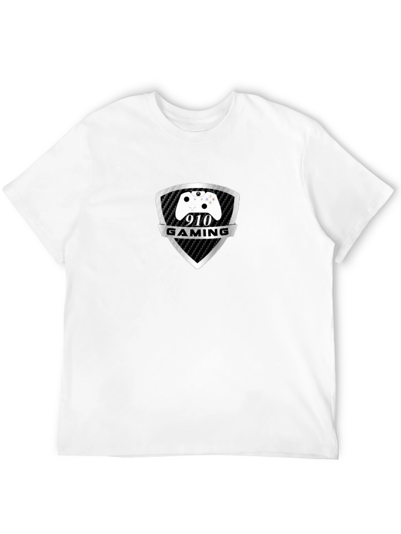 Black 910 Gaming T-Shirt - Black Cotton Gamer Tee view 12