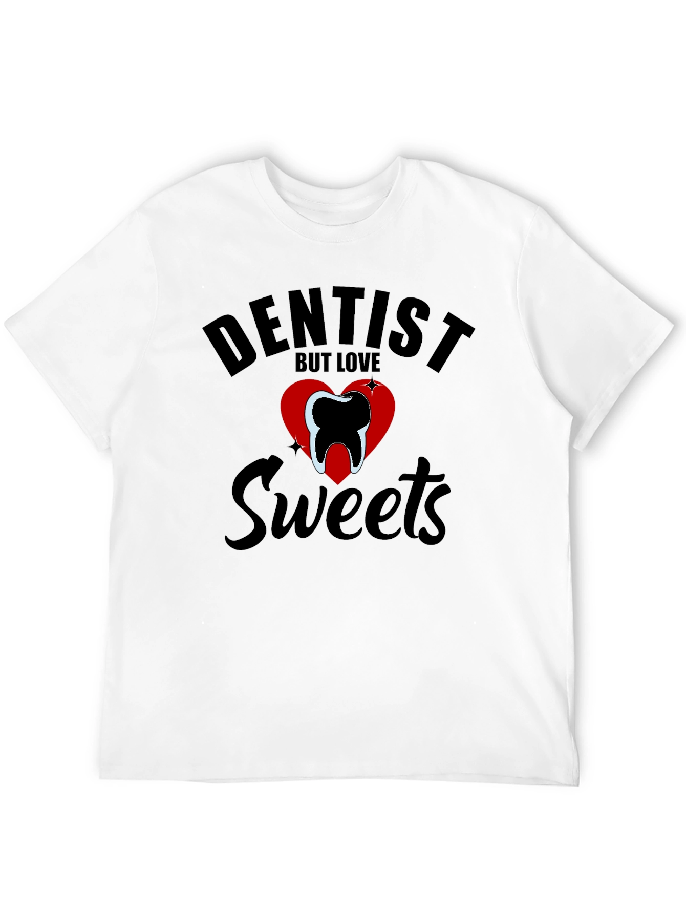 Black Dentist Love Sweets Graphic Tee view 12