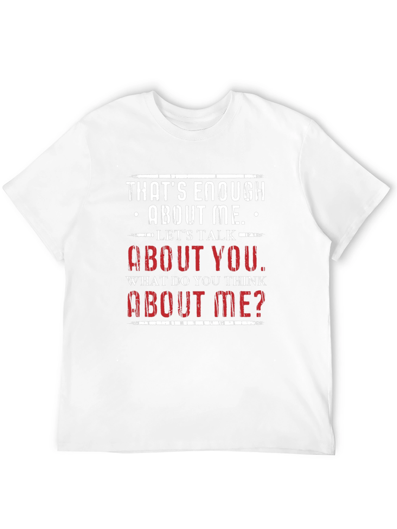 Black Funny "About Me" Graphic Tee - Black view 12