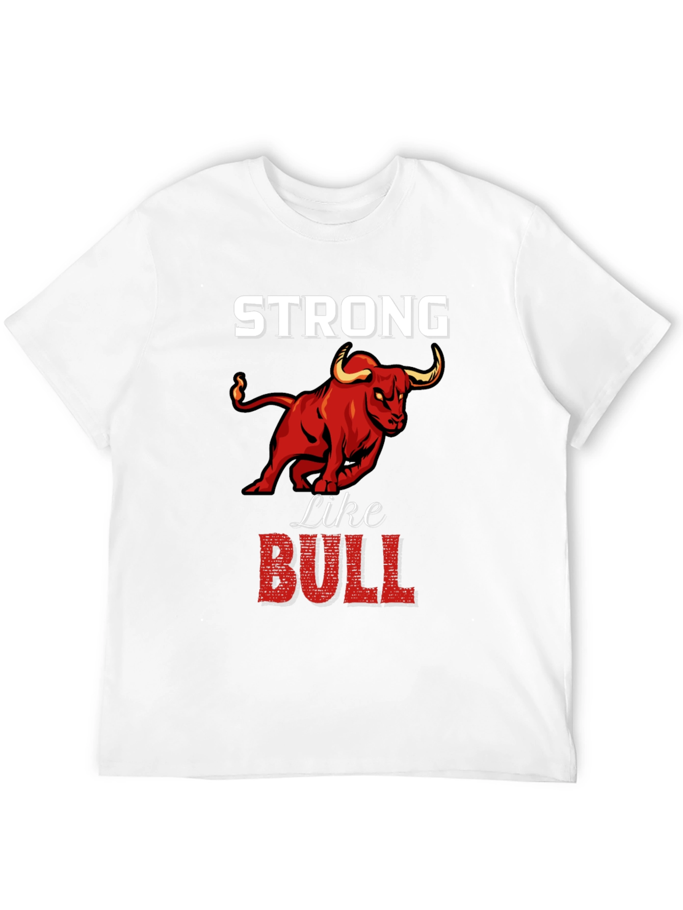 Black Strong Like Bull Graphic Tee view 12